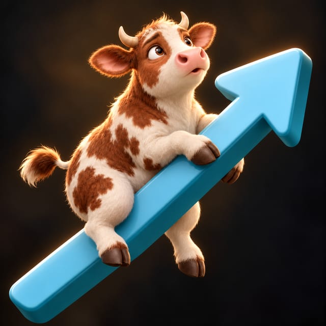 Indoor moo. Outdoor ambition